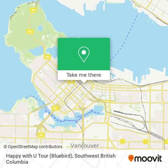 Happy with U Tour (Bluebird) map