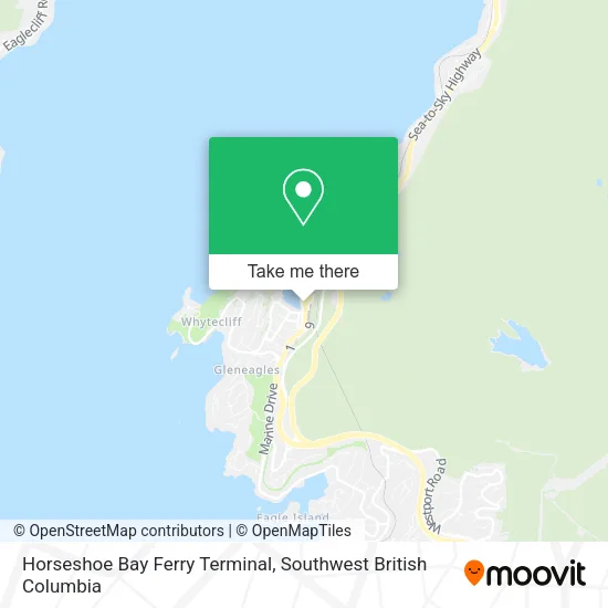 Horseshoe Bay Ferry Terminal map