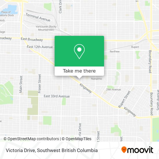 Victoria Drive map