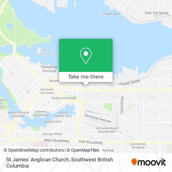 St James' Anglican Church map