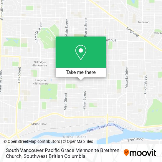 South Vancouver Pacific Grace Mennonite Brethren Church map