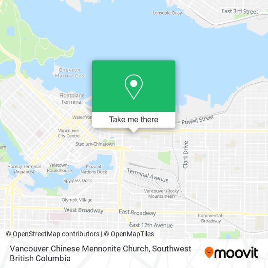 Vancouver Chinese Mennonite Church map