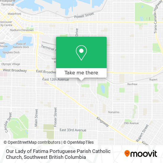 Our Lady of Fatima Portuguese Parish Catholic Church plan