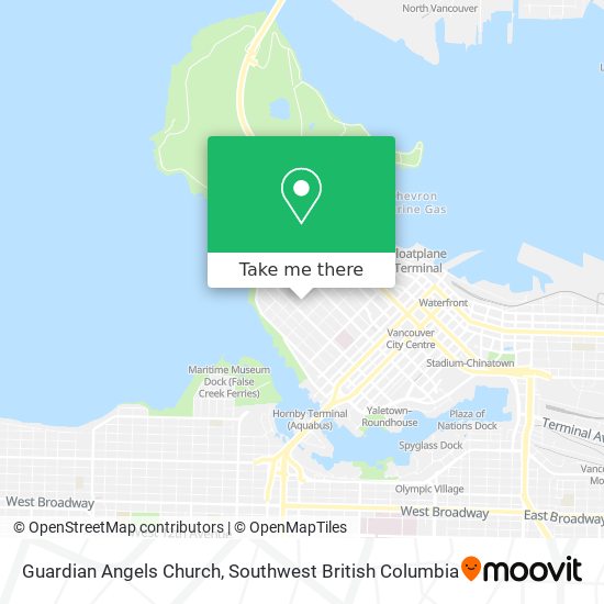 Guardian Angels Church map