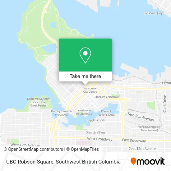 UBC Robson Square map