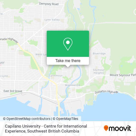 Capilano University - Centre for International Experience map