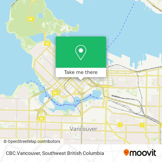 CBC.Vancouver map