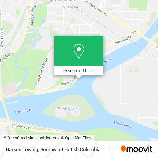 Harken Towing map