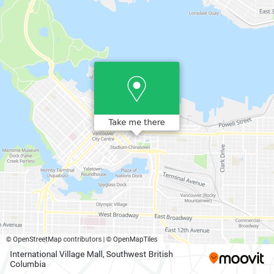 International Village Mall map