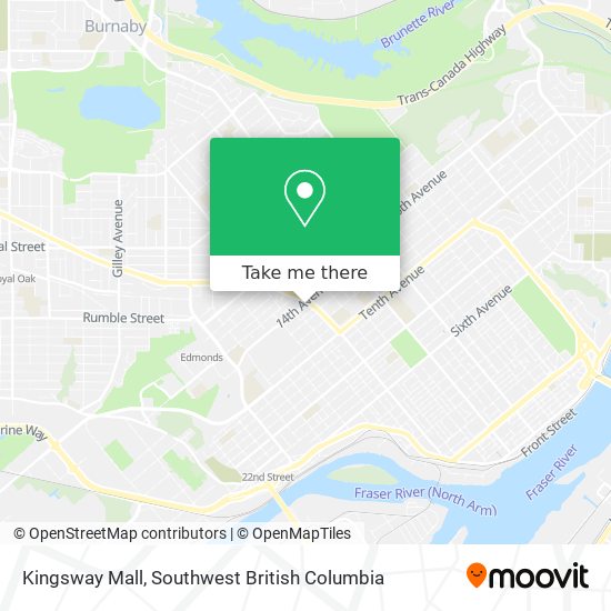 Kingsway Mall map