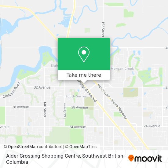 Alder Crossing Shopping Centre map