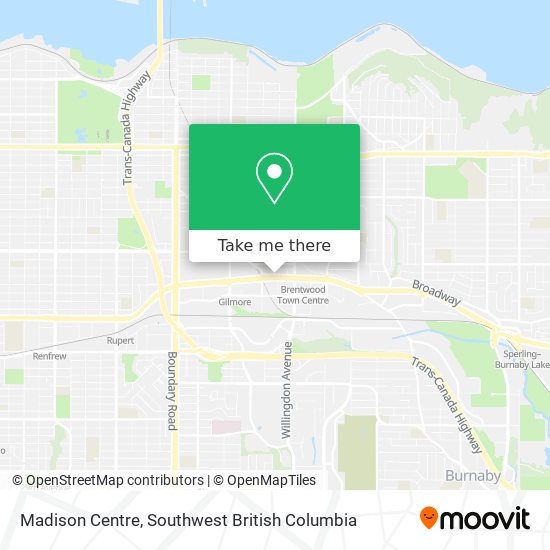 Madison Centre map