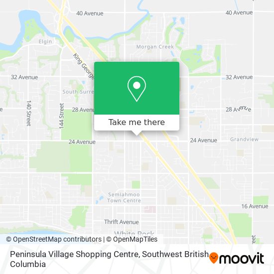 Peninsula Village Shopping Centre map