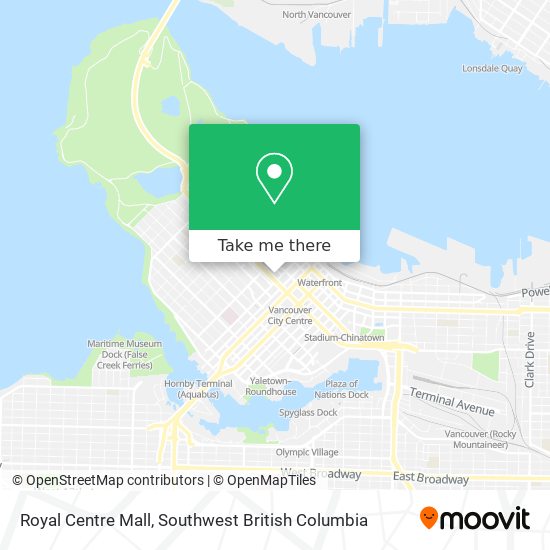 Royal Centre Mall map