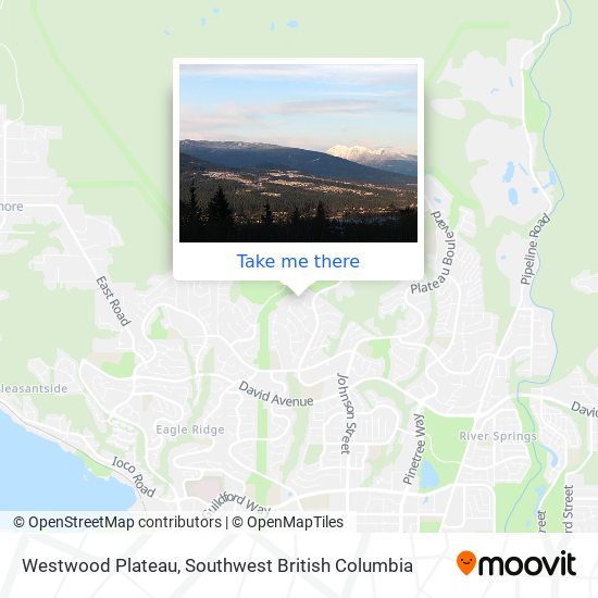 Westwood Plateau map