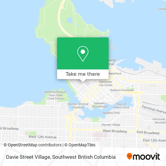 Davie Street Village map