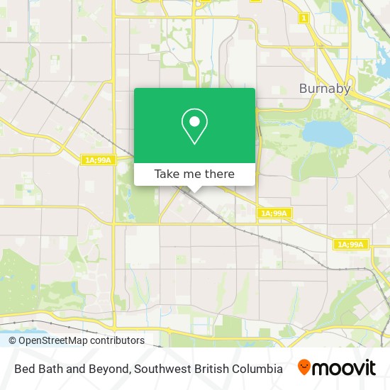 Bed Bath and Beyond map