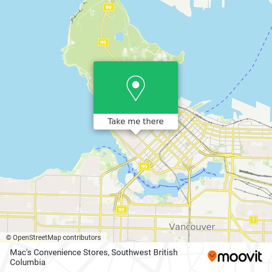 Mac's Convenience Stores map