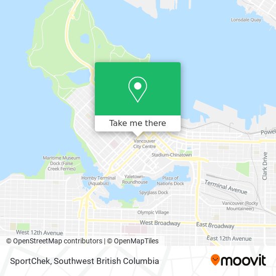 SportChek map