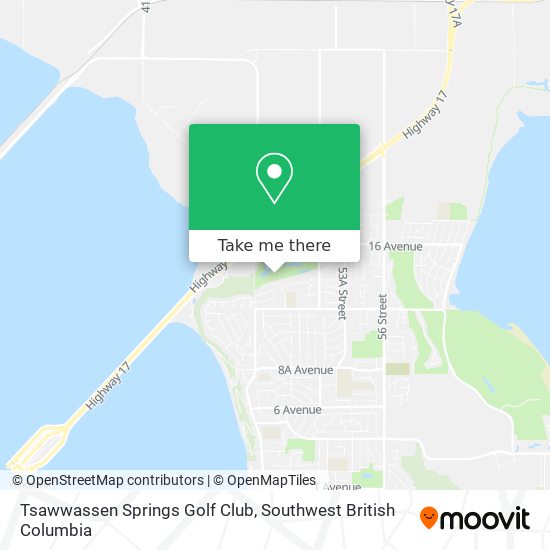 Tsawwassen Springs Golf Club map