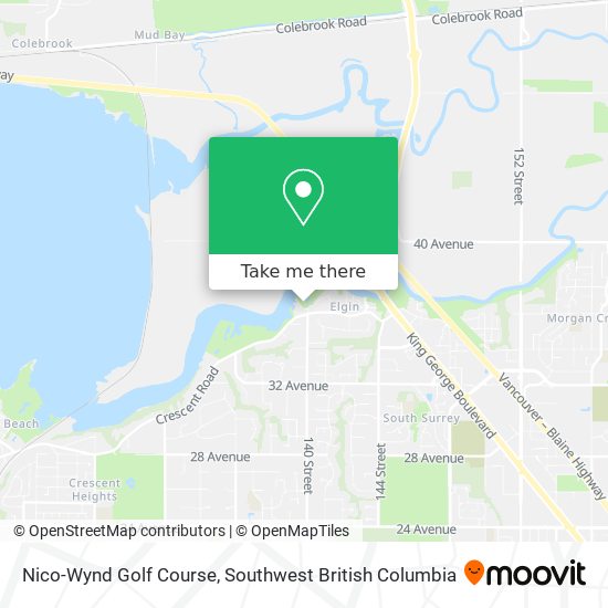 Nico-Wynd Golf Course map