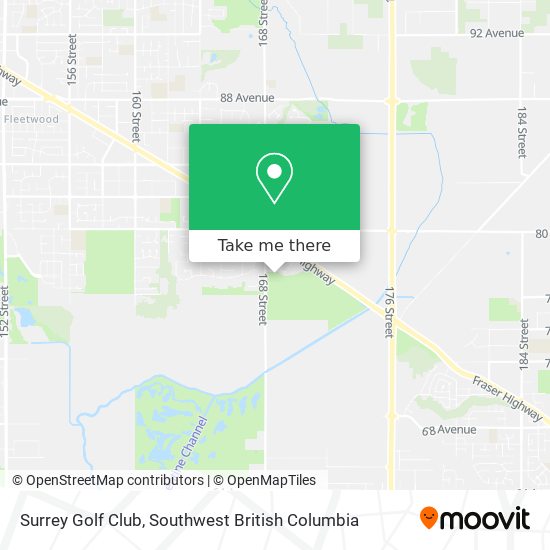 Surrey Golf Club map