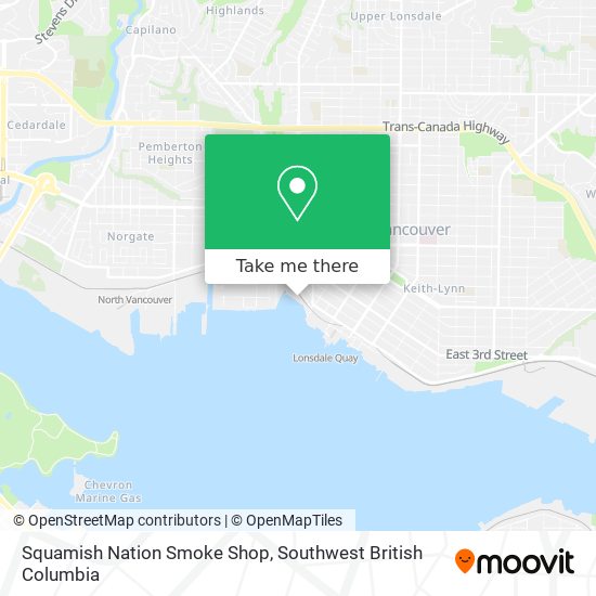 Squamish Nation Smoke Shop map