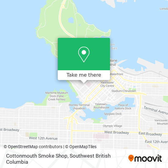 Cottonmouth Smoke Shop map