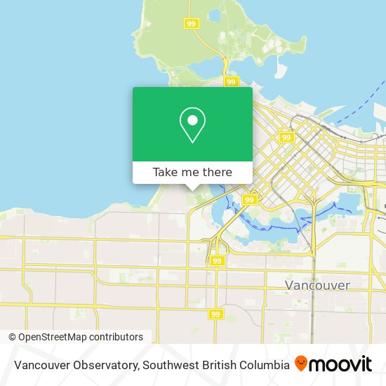 Vancouver Observatory map