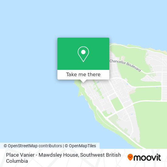 Place Vanier - Mawdsley House map