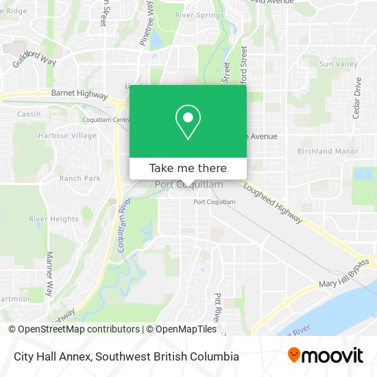 City Of Port Coquitlam Map How To Get To City Hall Annex In Port Coquitlam By Bus, Skytrain Or Train?