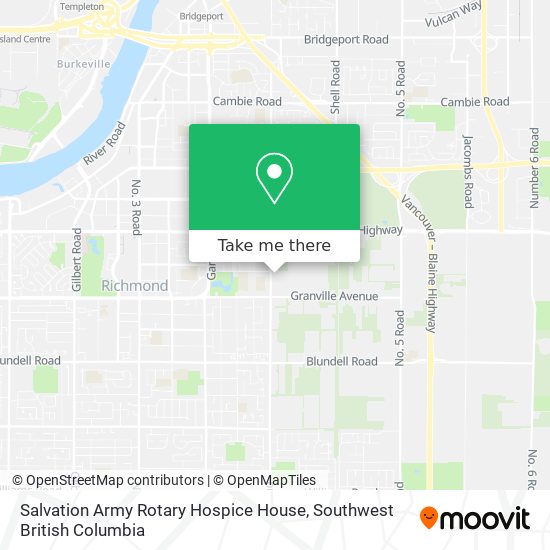 Salvation Army Rotary Hospice House map