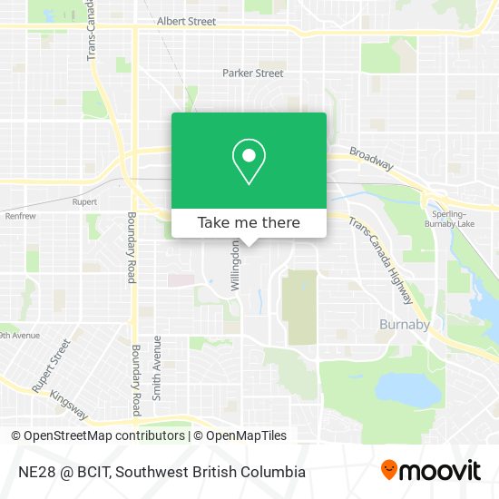 NE28 @ BCIT map