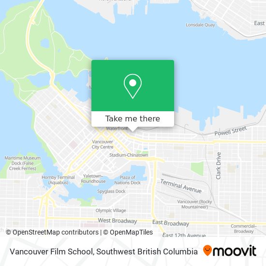 Vancouver Film School plan