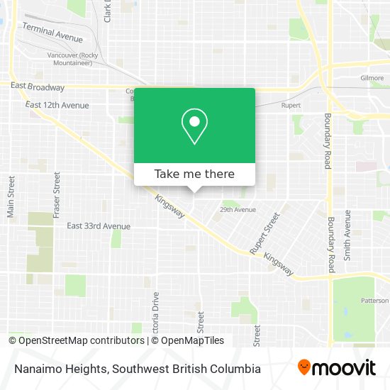 Nanaimo Heights map
