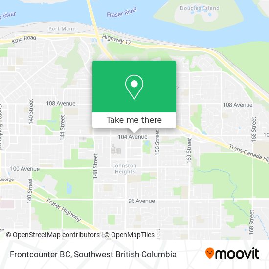 Frontcounter BC map