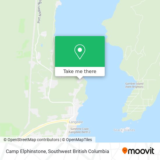 Camp Elphinstone map