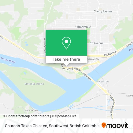 Church's Texas Chicken map