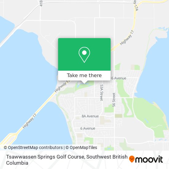 Tsawwassen Springs Golf Course map