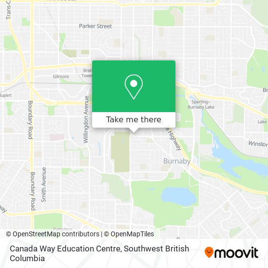 Canada Way Education Centre map