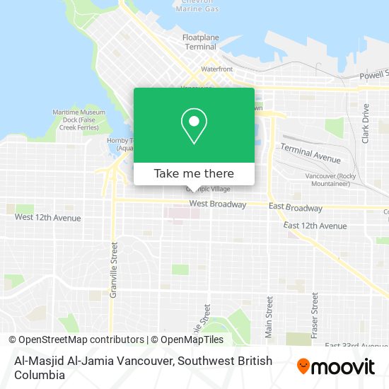 Al-Masjid Al-Jamia Vancouver map