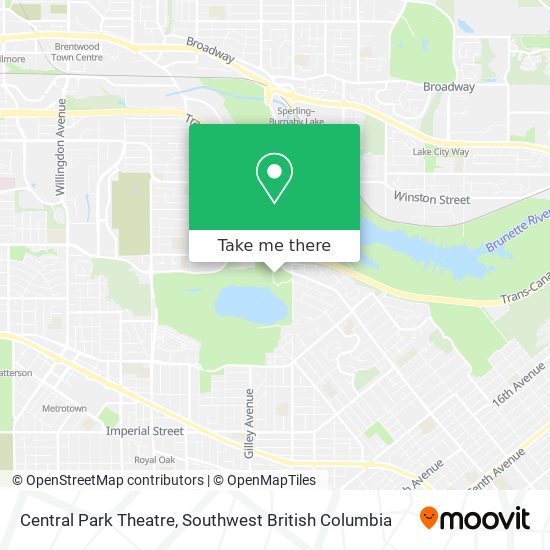 Central Park Theatre map