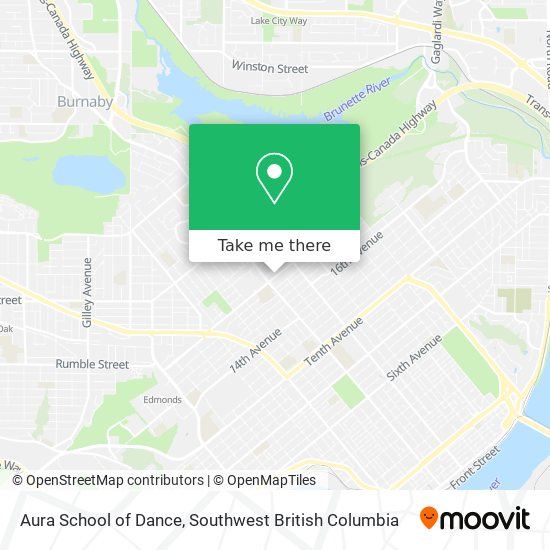 Aura School of Dance map