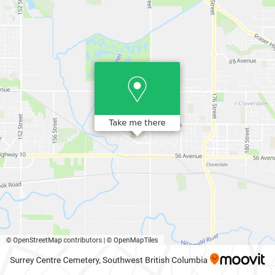 Surrey Centre Cemetery map