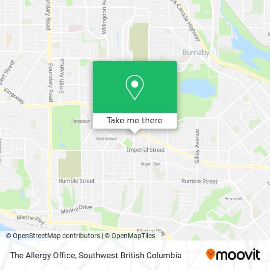 The Allergy Office map