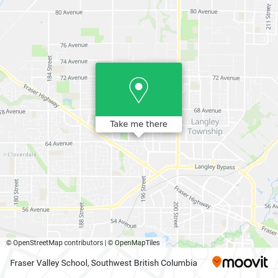 Fraser Valley School map