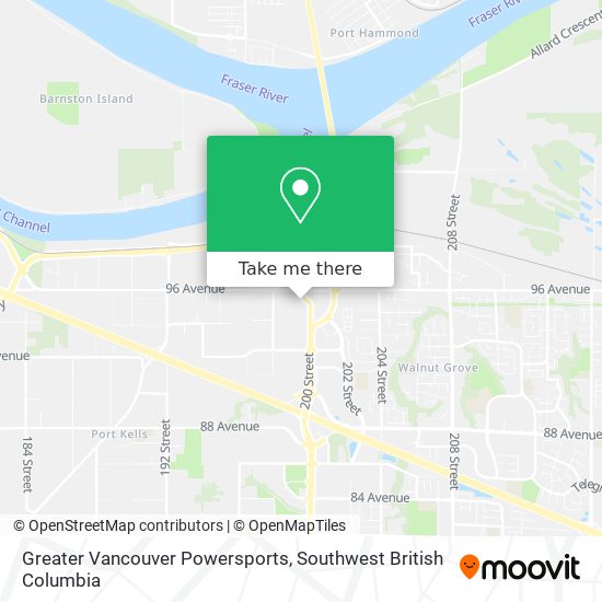 Greater Vancouver Powersports map