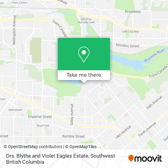 Drs. Blythe and Violet Eagles Estate map