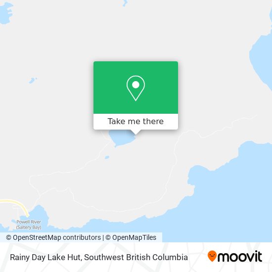 Rainy Day Lake Hut map