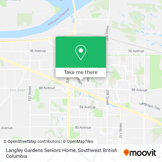 Langley Gardens Seniors Home map